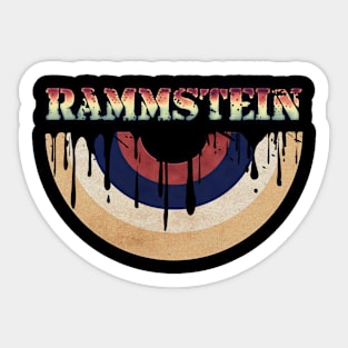 Melted Vinyl - Rammstein Sticker